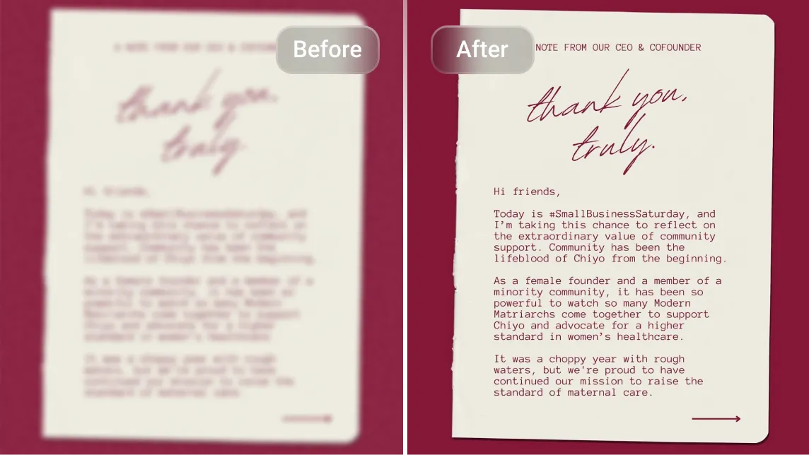 Make Text Clearer