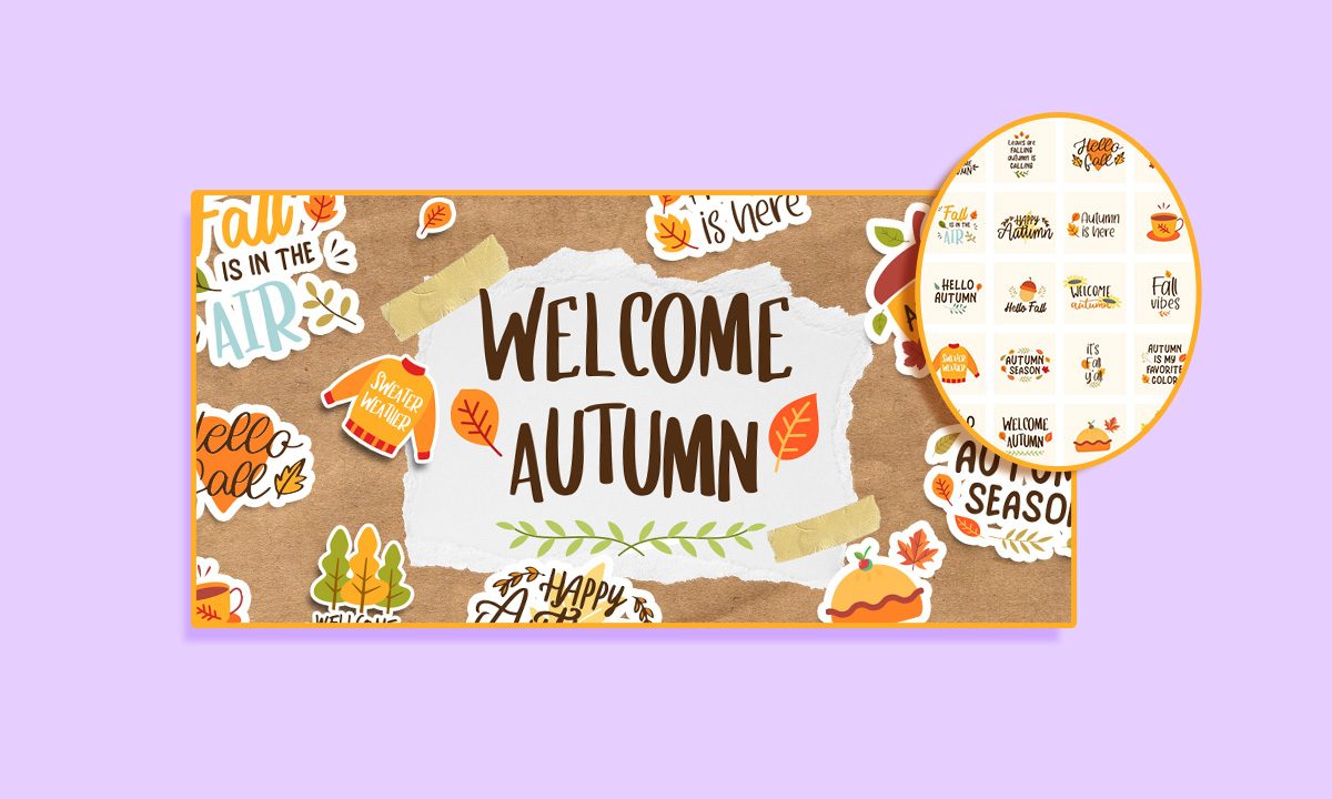 autumn-themed stickers on PhotoGrid autumn-themed stickers on PhotoGrid