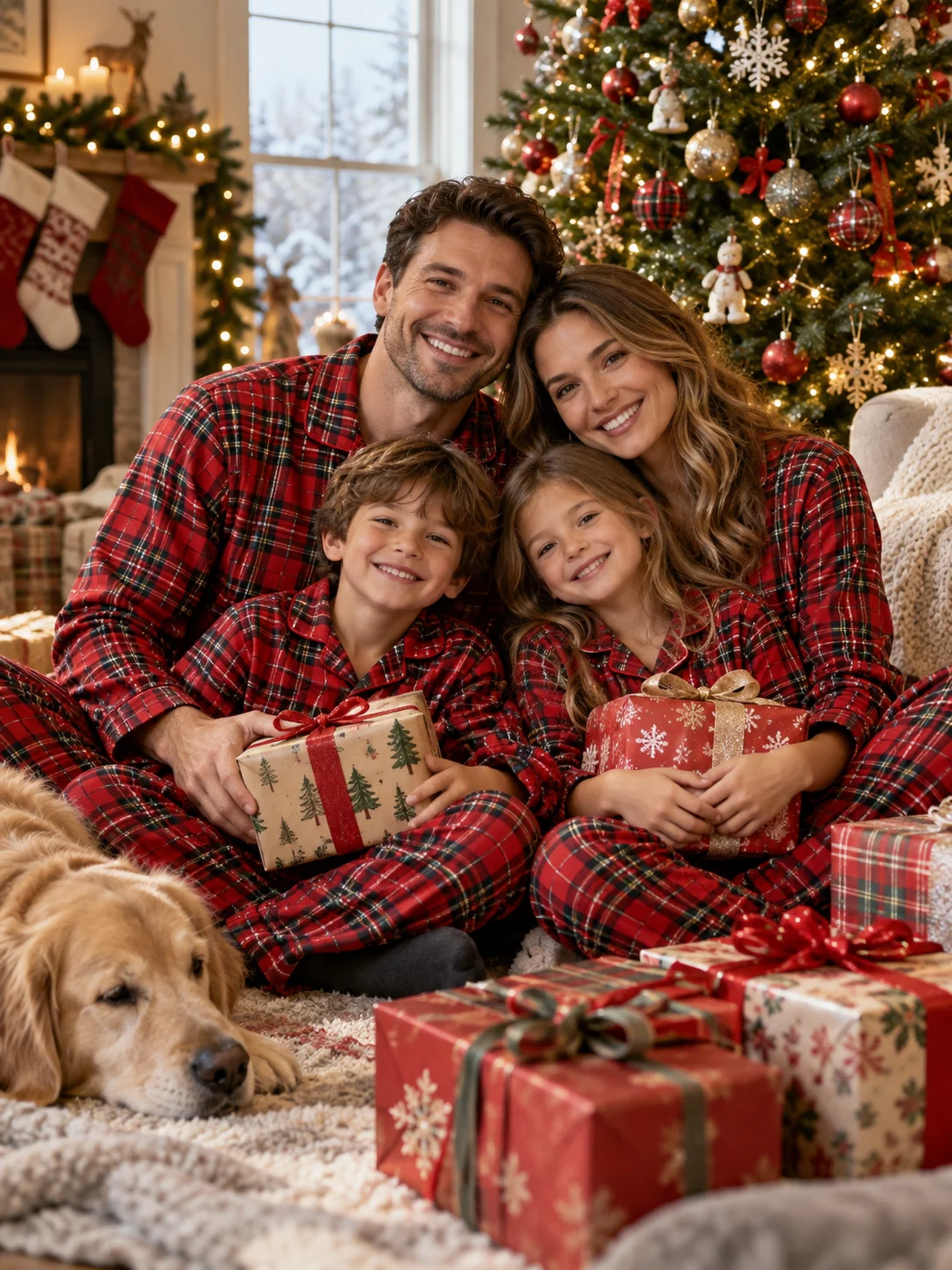 Family Matching Pajamas Photo