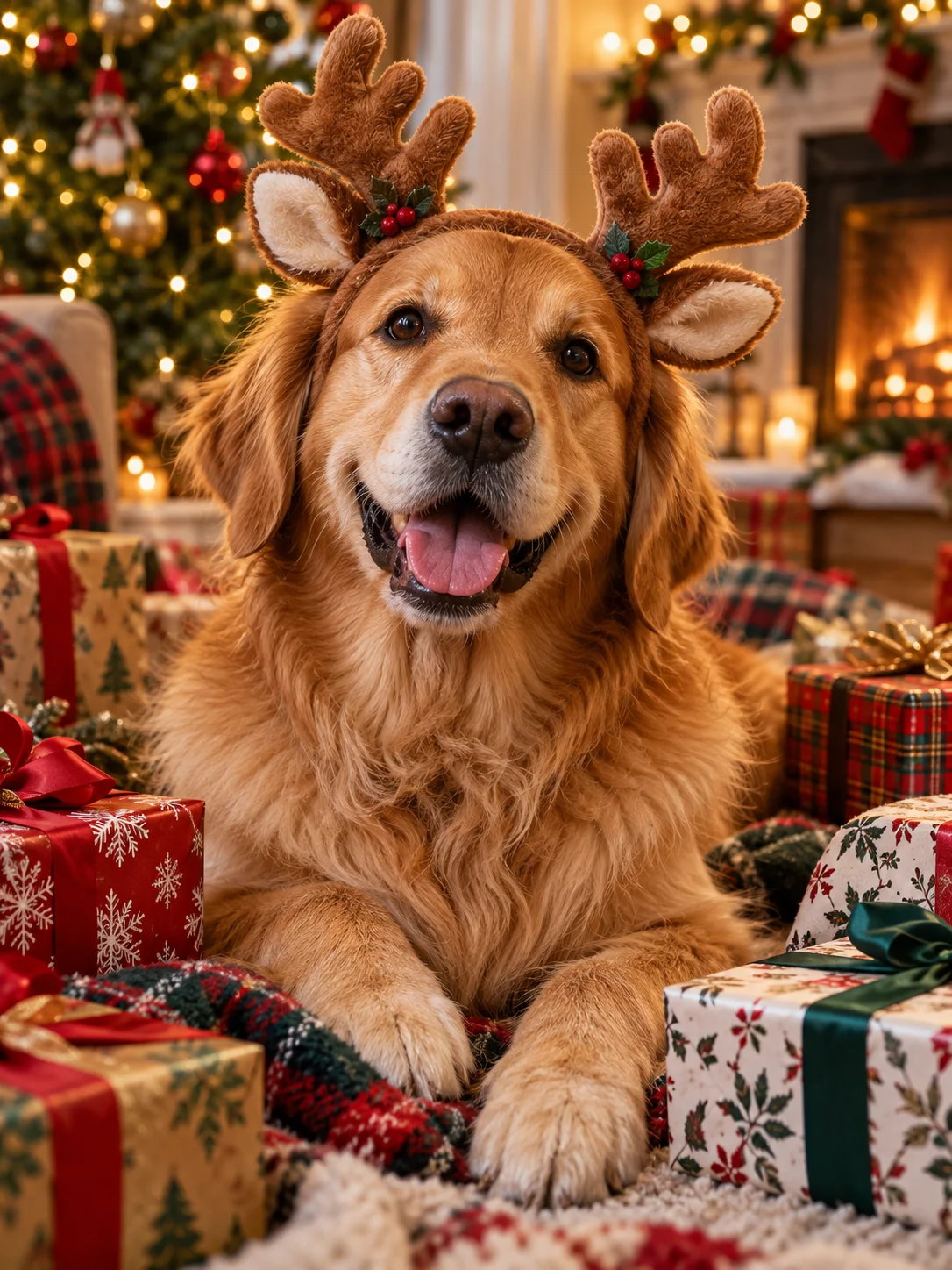 Reindeer Pet Portrait