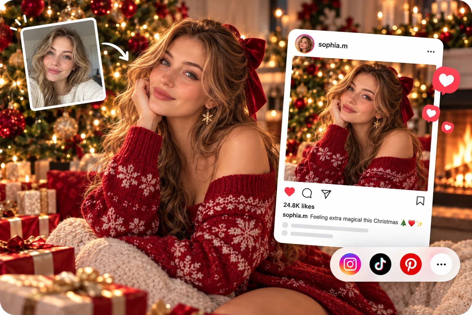 Post AI Holiday Photos Without the Real Setup