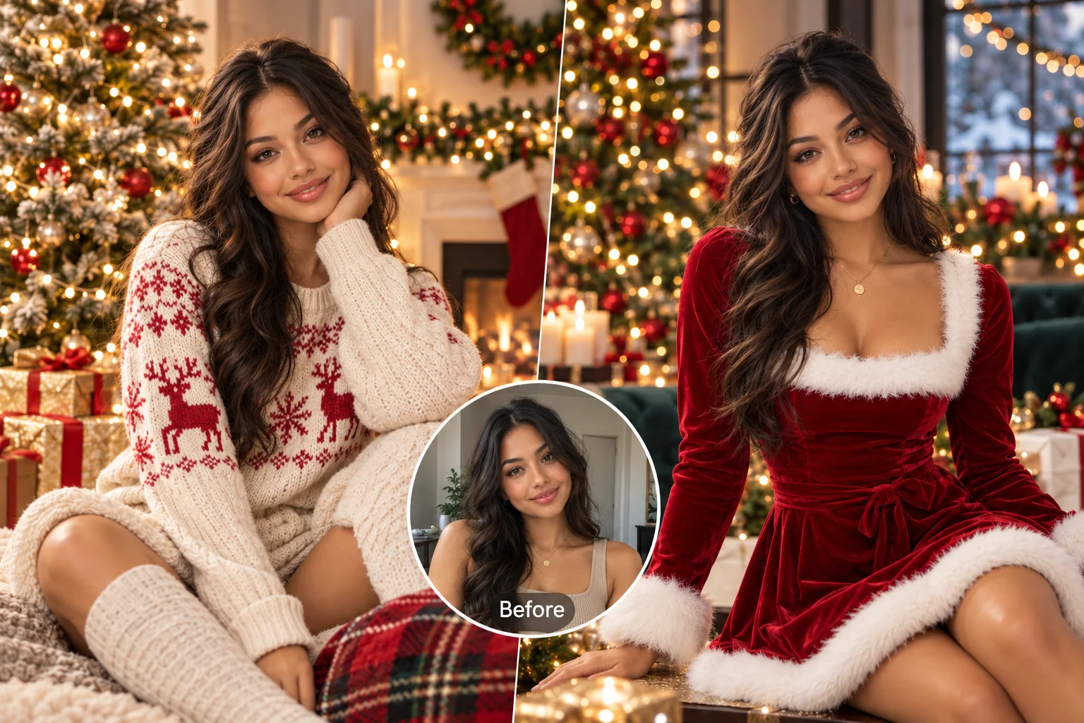 Selfie to holiday portrait