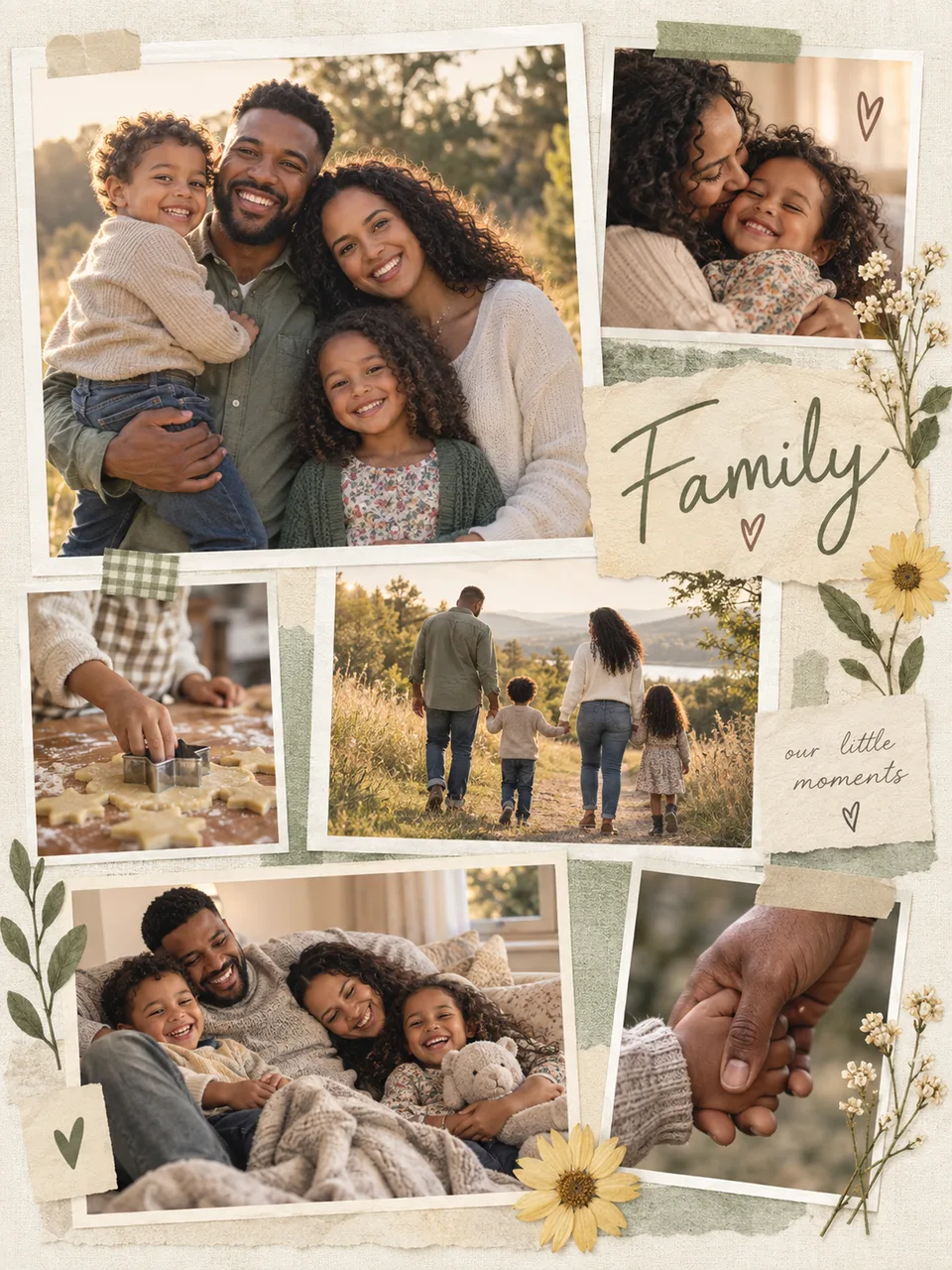 Nostalgic family digital scrapbook