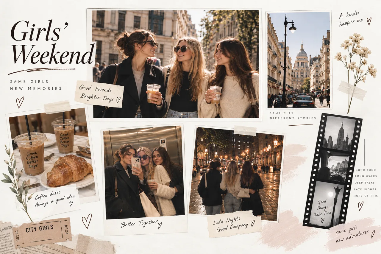 Minimal editorial scrapbook