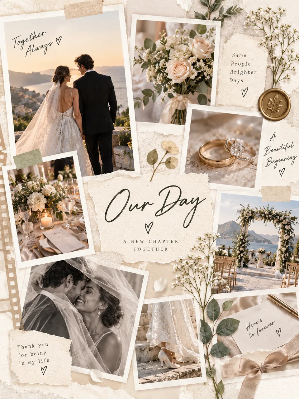 Wedding digital scrapbook