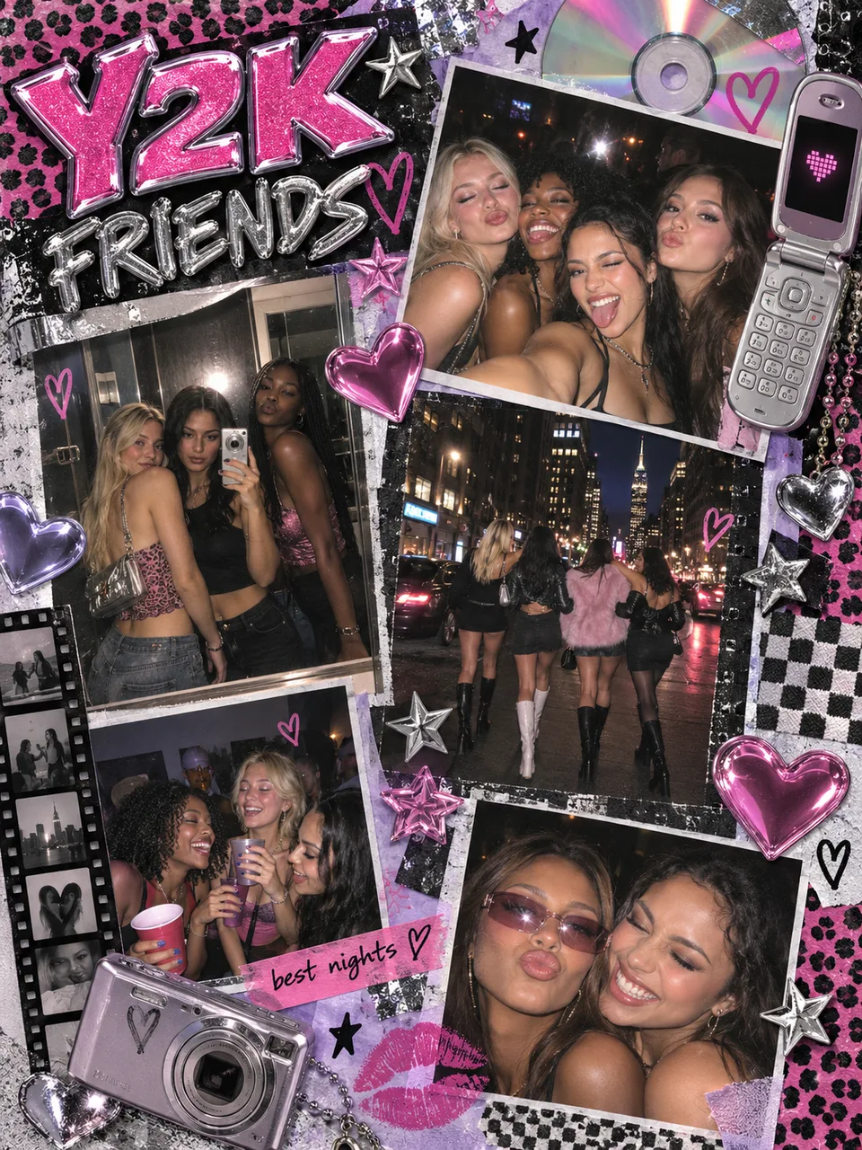Y2K friendship scrapbook