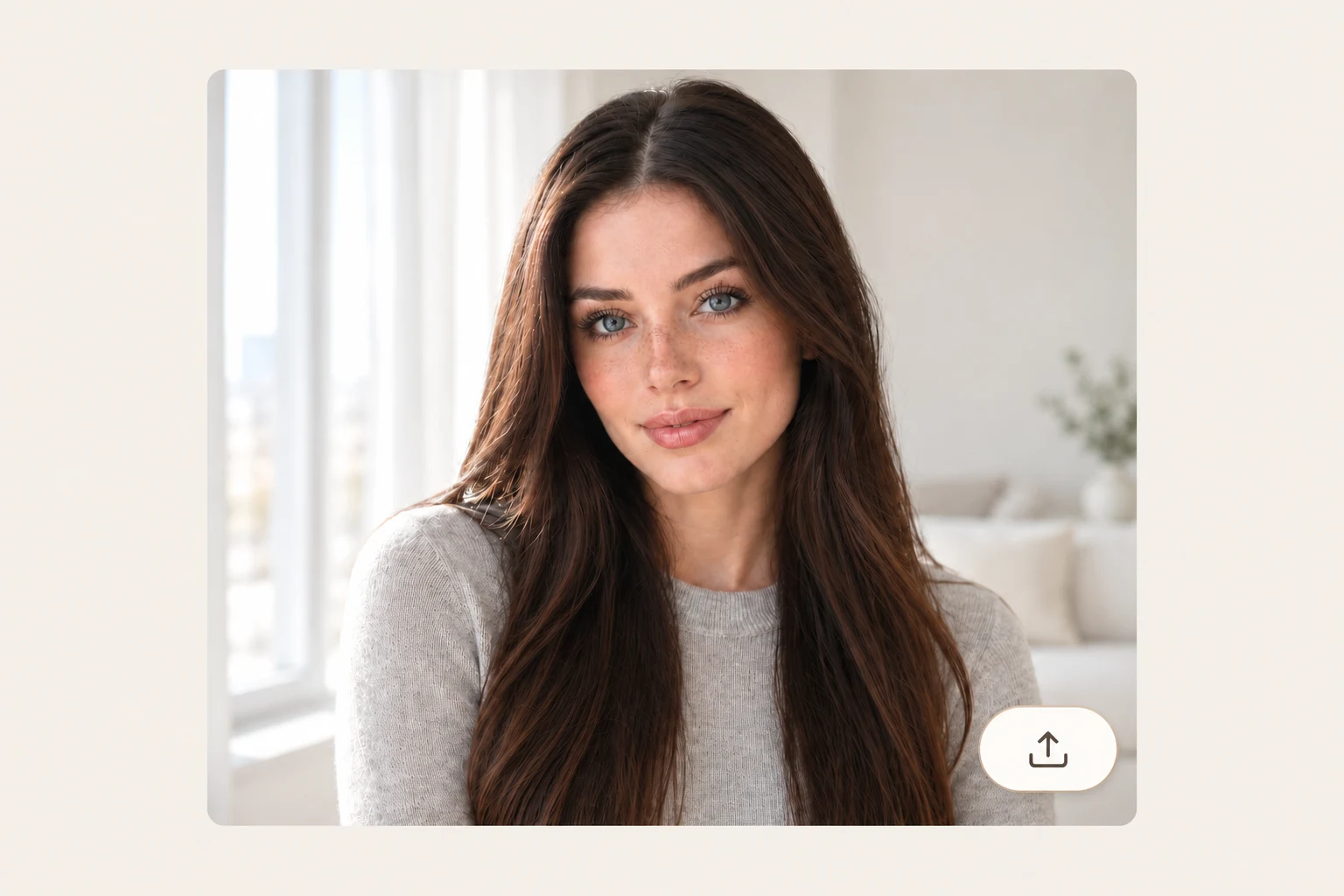 Upload a front-facing photo to change hair color