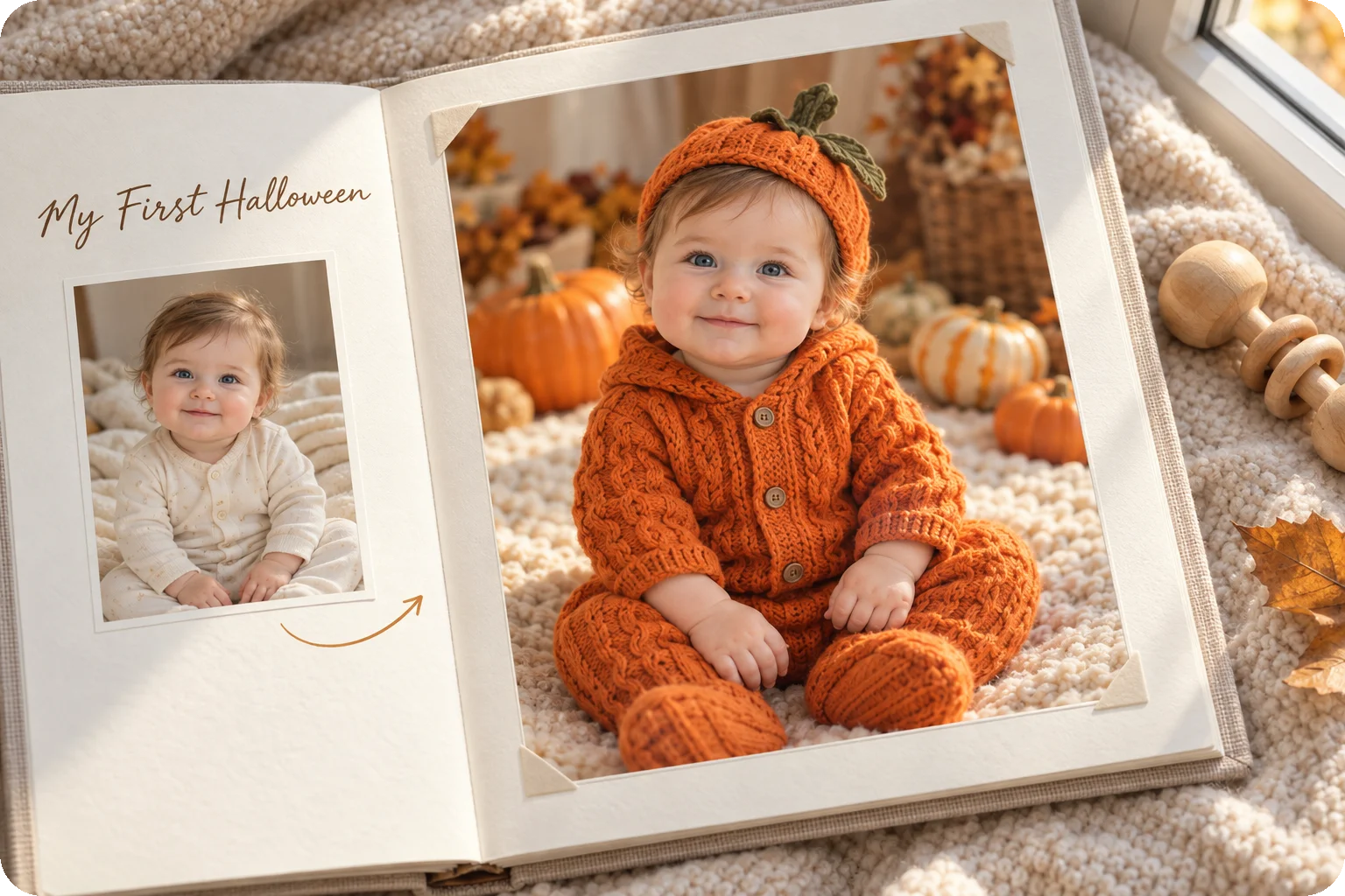 Simpan Foto Halloween Pertama Bayi