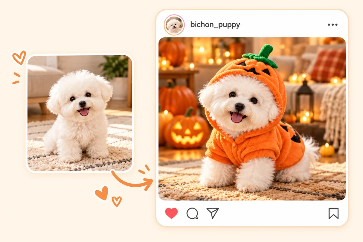 Give Your Pet a Halloween Costume in a Photo