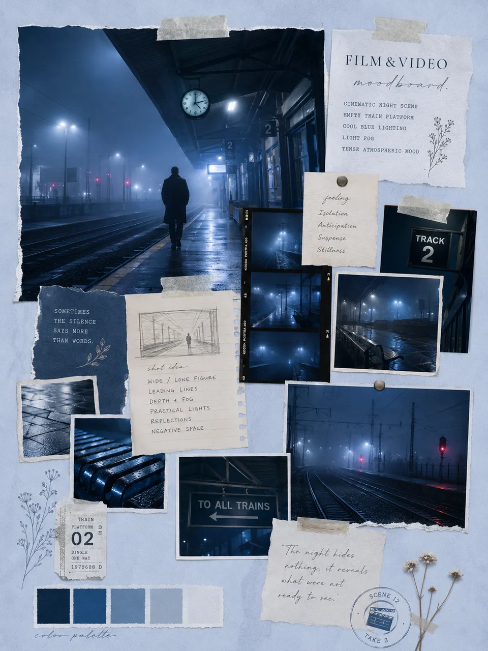 Film and video AI moodboard prompt example