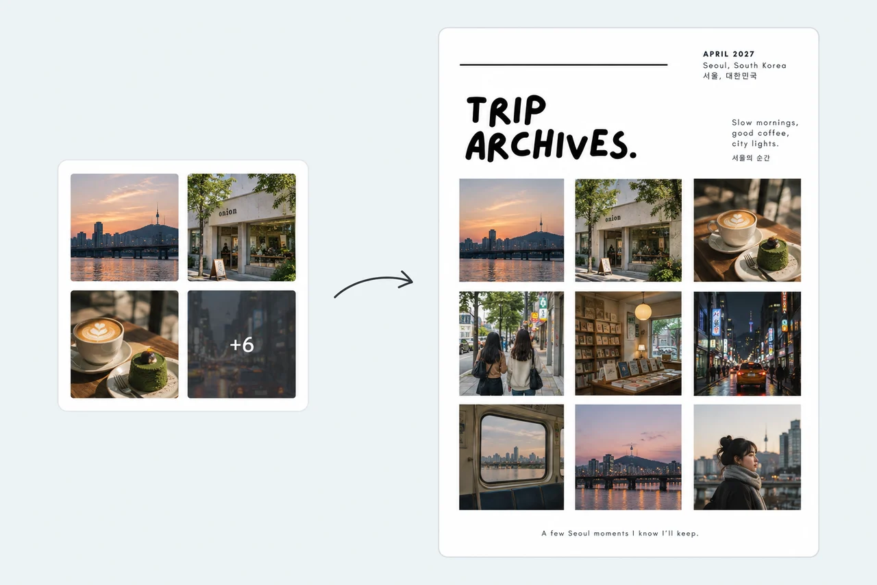 Pick Any Travel Collage Style and Get It in One Click