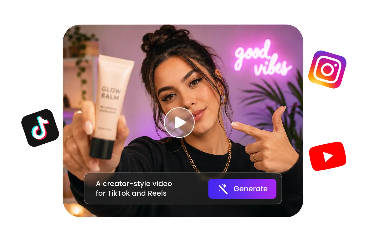 适合 TikTok 和 Reels 的社交视频
